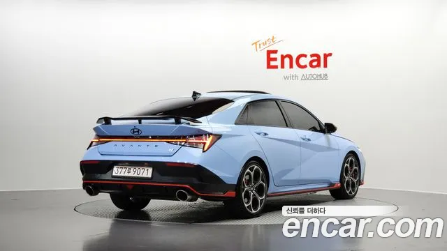 Hyundai The New Avante (CN7) 2024 Небесно-голубой из Кореи, фото 3