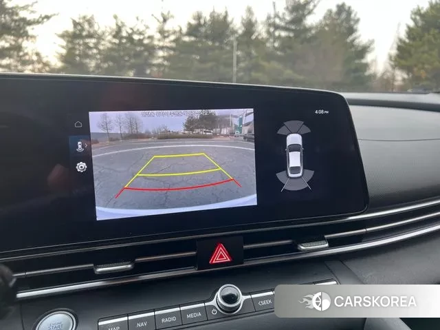 Hyundai Avante Hybrid (CN7) 2021 Белый из Кореи, фото 3