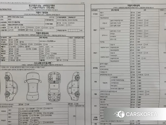 BMW 2 Series Active Tourer (U06) 2022 Черный из Кореи, фото 3