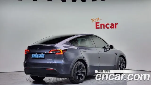 Tesla Model Y 2021 Серый из Кореи, фото 3