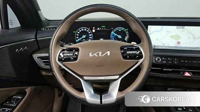 Kia K8 Hybrid 2021 Темно-зеленый из Кореи, фото 3