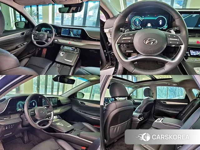 Hyundai The New Grandeur IG Hybrid 2021 Черный из Кореи, фото 3