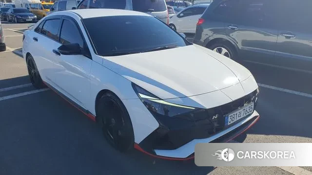 Hyundai Avante (CN7) 2022 Белый из Кореи, фото 3