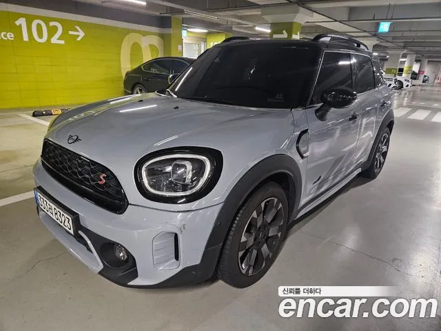 Mini Cooper S Countryman 2022 Небесно-голубой из Кореи, фото 3