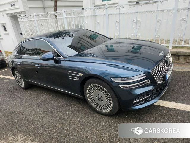 Genesis G80 (RG3) 2021 Темно-зеленый из Кореи, фото 3