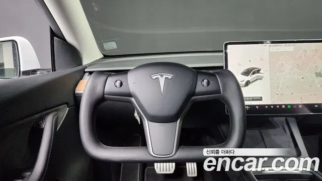 Tesla Model Y 2021 Белый из Кореи, фото 3
