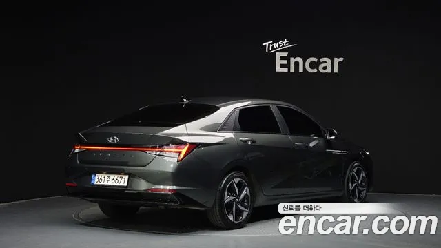 Hyundai Avante Hybrid (CN7) 2020 Серый из Кореи, фото 3