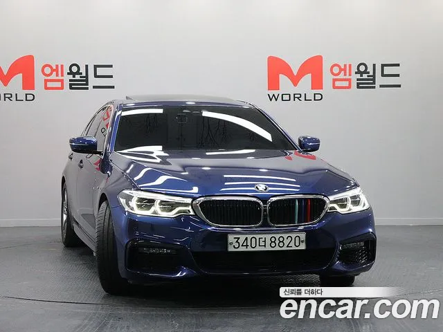 BMW 5 Series (G30) 2019 Синий из Кореи, фото 3