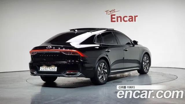 Hyundai The New Grandeur IG Hybrid 2021 Черный из Кореи, фото 3