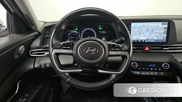 Hyundai Avante Hybrid (CN7) 2021 Серебристо-серый из Кореи, фото 3