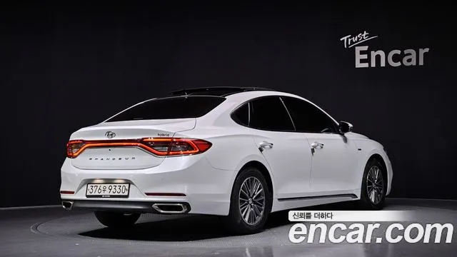 Hyundai Grandeur IG Hybrid 2018 Белый из Кореи, фото 3