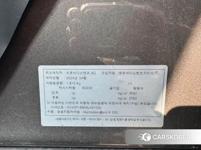 Mercedes-Benz A-Class W177 2025 Серый из Кореи, фото 3