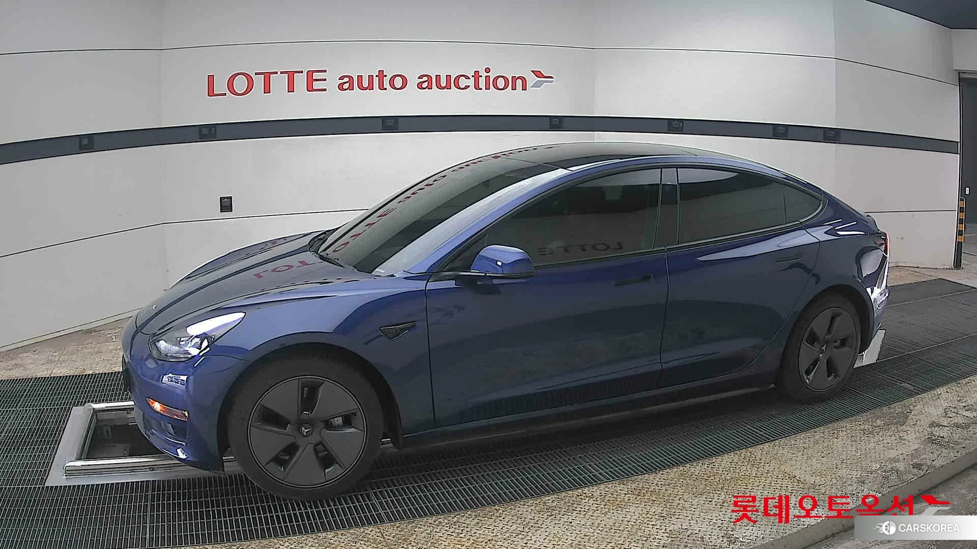 Tesla Model 3 Long Range 2022 Deep Blue Metallic из Кореи, фото 3