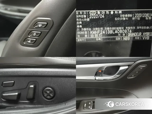 Hyundai The New Grandeur IG Hybrid 2020 Черный из Кореи, фото 3