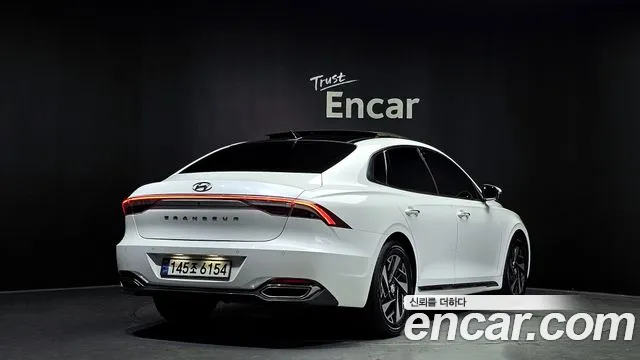 Hyundai The New Grandeur IG Hybrid 2021 Белый из Кореи, фото 3