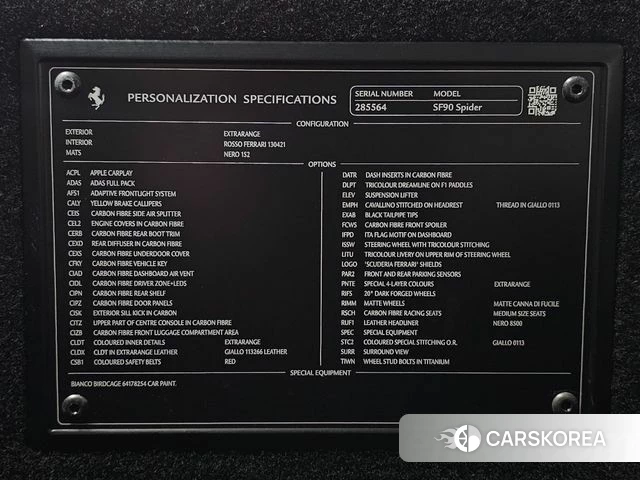 Ferrari SF90 Spider 2022 Жемчужный цвет из Кореи, фото 3
