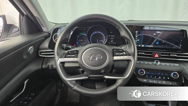 Hyundai Avante Hybrid (CN7) 2021 Белый из Кореи, фото 3
