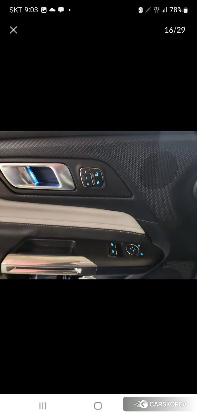 Ford Mustang 7th Generation 2024 Небесно-голубой из Кореи, фото 3