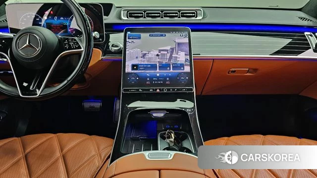 Mercedes-Benz S-Class W223 2024 Черный двухцветный из Кореи, фото 3