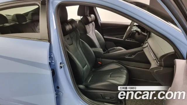 Hyundai Avante (CN7) 2021 Небесно-голубой из Кореи, фото 3