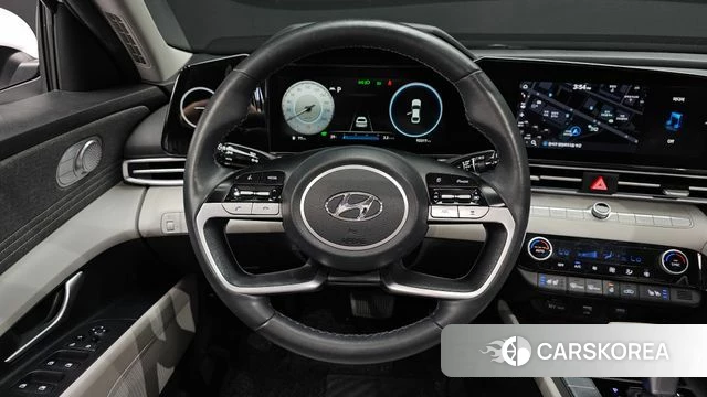 Hyundai Avante Hybrid (CN7) 2021 Белый из Кореи, фото 3