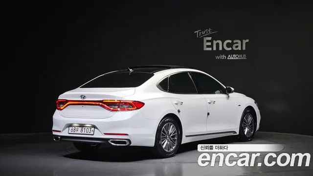 Hyundai Grandeur IG Hybrid 2018 Белый из Кореи, фото 3