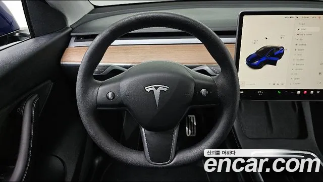 Tesla Model Y 2022 Синий из Кореи, фото 3