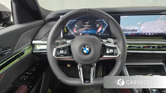 BMW 7 Series (G70) 2024 Черный из Кореи, фото 2