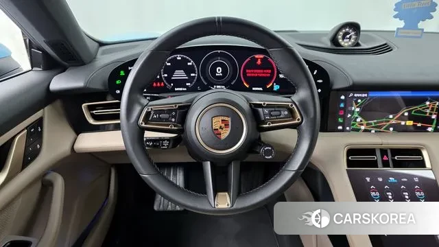 Porsche Taycan 2022 Небесно-голубой из Кореи, фото 3