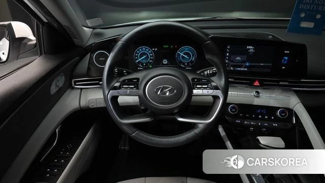 Hyundai Avante Hybrid (CN7) 2022 Белый из Кореи, фото 3