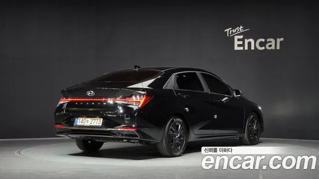 Hyundai Avante Hybrid (CN7) 2022 Черный из Кореи, фото 3