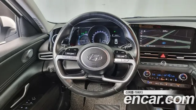 Hyundai Avante Hybrid (CN7) 2020 Белый из Кореи, фото 3