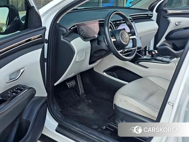 Hyundai Tucson Hybrid (NX4) 2021 Белый из Кореи, фото 3