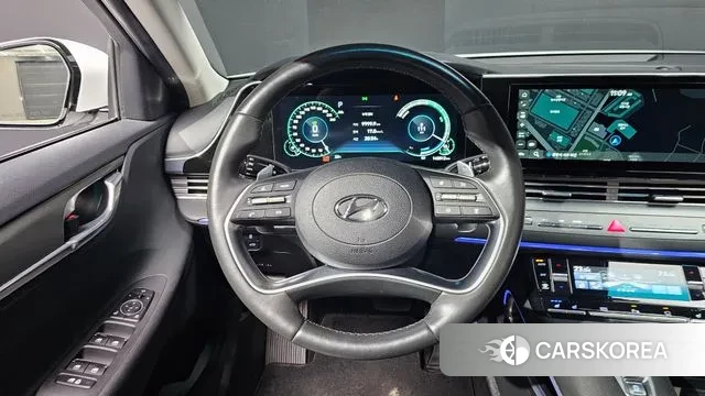 Hyundai The New Grandeur IG Hybrid 2021 Белый из Кореи, фото 3