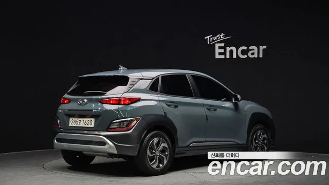 Hyundai The New Kona Hybrid 2021 Темно-зеленый из Кореи, фото 3