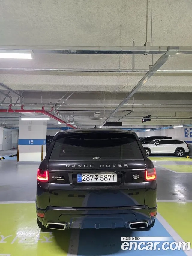 Land Rover Range Rover Sport 2nd Generation 2018 Черный из Кореи, фото 3