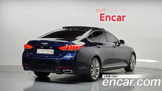 Genesis G80 2018 Синий из Кореи, фото 3