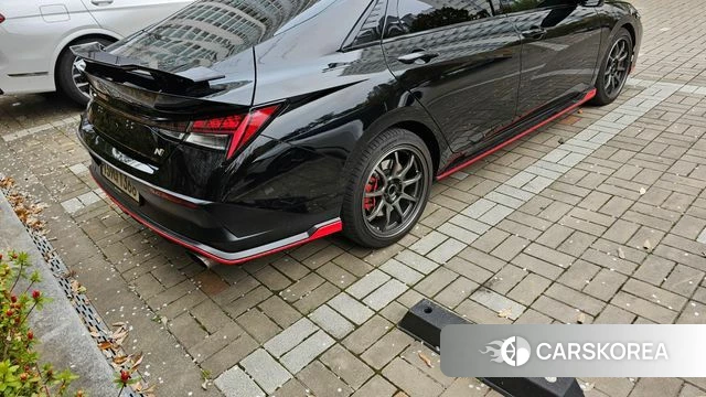 Hyundai The New Avante (CN7) 2023 Черный из Кореи, фото 3