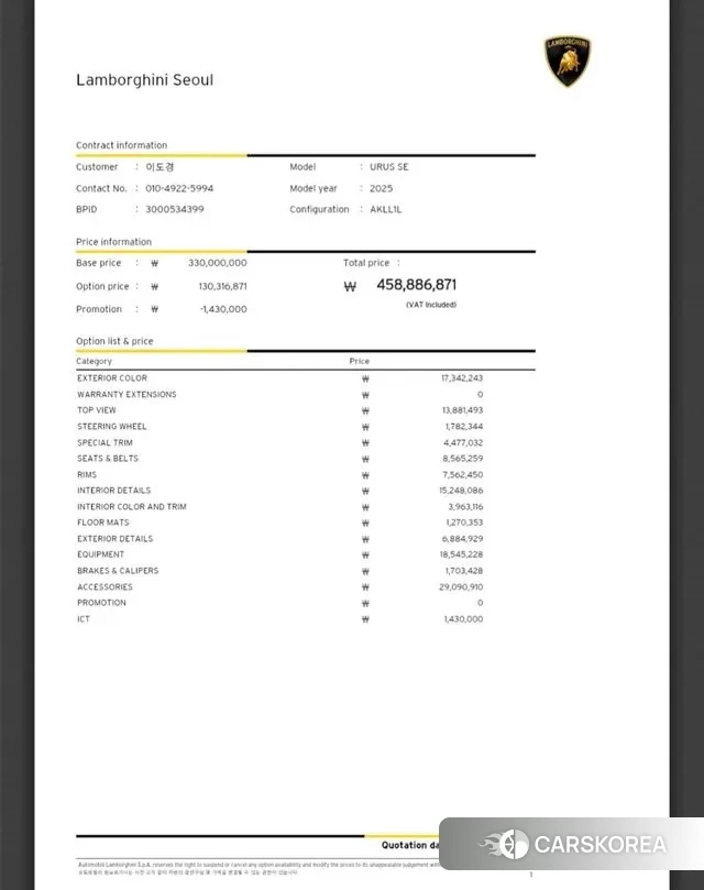 Lamborghini Urus 2025 Фиолетовый из Кореи, фото 3