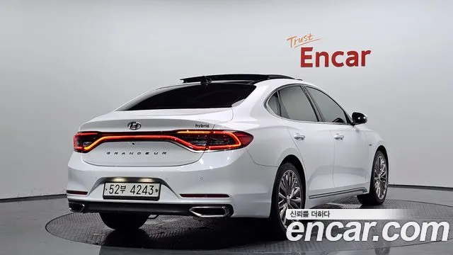 Hyundai Grandeur IG Hybrid 2019 Белый из Кореи, фото 3