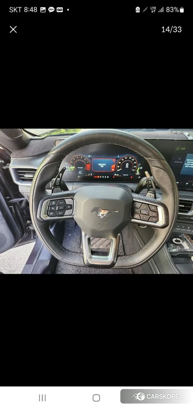 Ford Mustang 7th Generation 2024 Серый из Кореи, фото 3