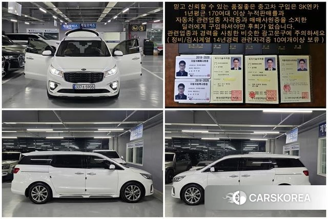 Kia The New Carnival 2019 Жемчужный цвет из Кореи, фото 3