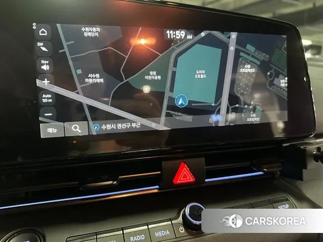 Hyundai Avante (CN7) 2022 Небесно-голубой из Кореи, фото 3