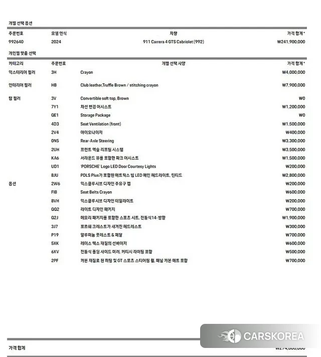 Porsche 911(992) 2024 Цвет галактики из Кореи, фото 3