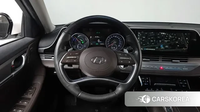 Hyundai The New Grandeur IG Hybrid 2021 Белый из Кореи, фото 3