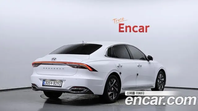 Hyundai The New Grandeur IG Hybrid 2021 Белый из Кореи, фото 3