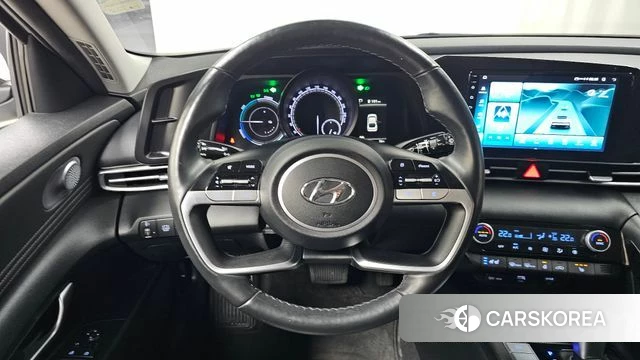 Hyundai Avante Hybrid (CN7) 2021 Белый из Кореи, фото 3