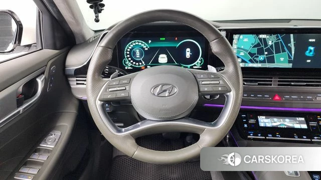 Hyundai The New Grandeur IG Hybrid 2021 Белый из Кореи, фото 3