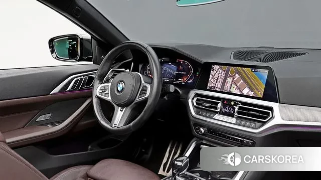 BMW 4 Series (G22) 2021 Темно-зеленый из Кореи, фото 3