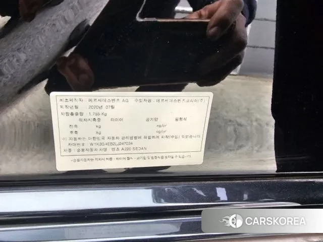 Mercedes-Benz A-Class W177 2020 Черный из Кореи, фото 3